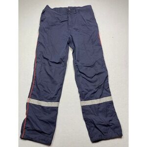 Unbranded Workwear Pants Twill Navy Blue Reflective 32x29 Mens